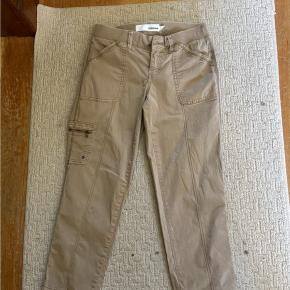Sonoma Khaki Utility Ankle Pants - Picture 2 of 9